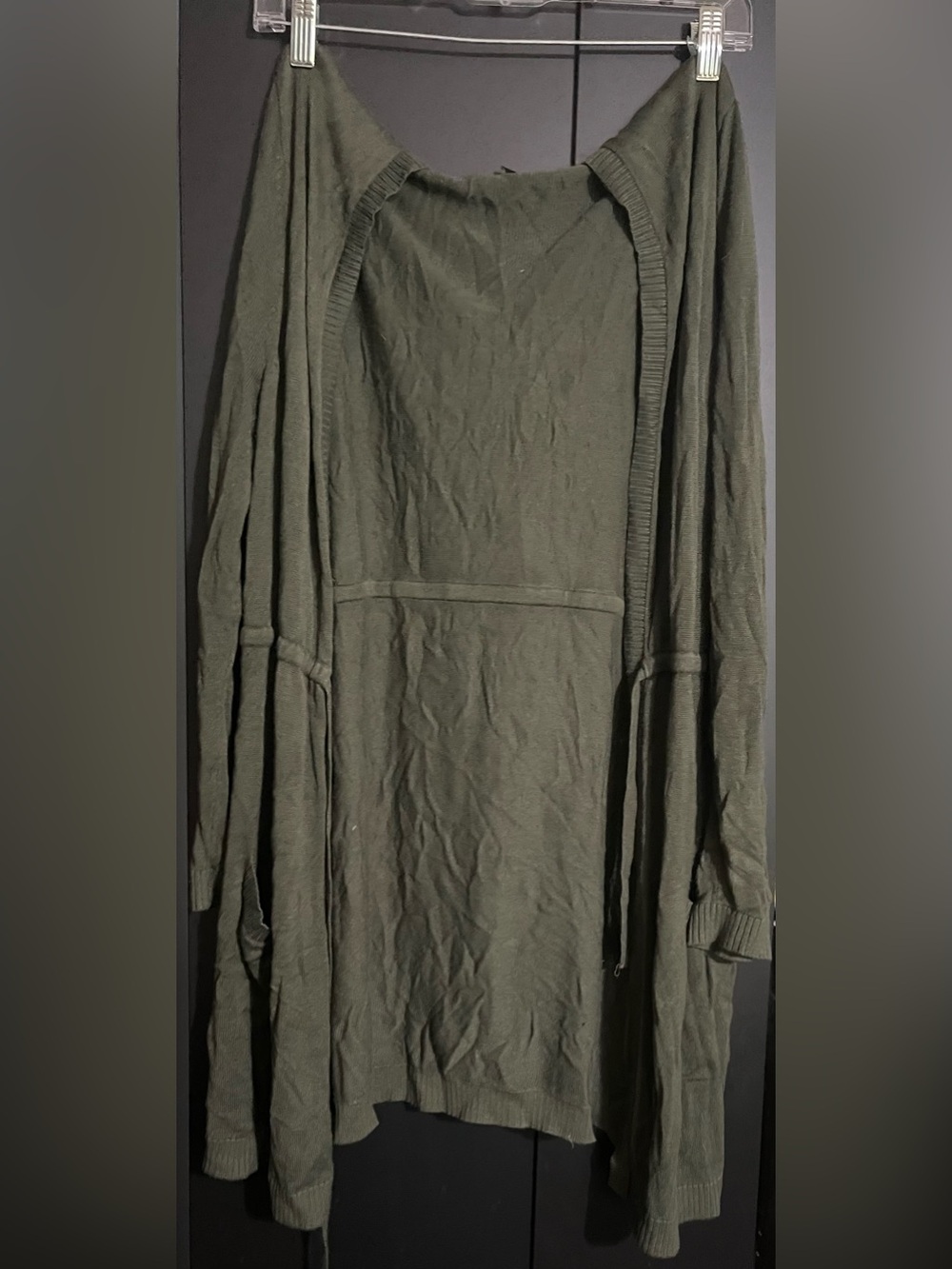 torrid Olive Knit Open Cardigan